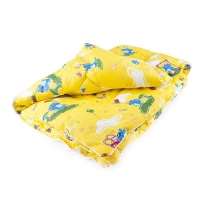 Одеяло полиэфирное (синтепон) детское теплое 110х140 в бязе
